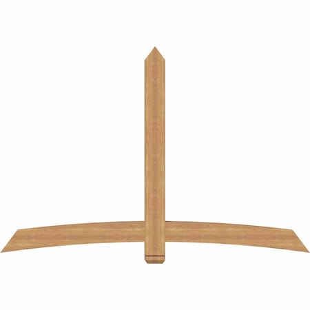 Ekena Millwork Bellingham Timber Gable Bracket, Western Red Cedar, 84"W x 56"H x 3 1/2"D x 5 1/2"F, 16/12 Pitch GBW084X56X0406BEL00SWR